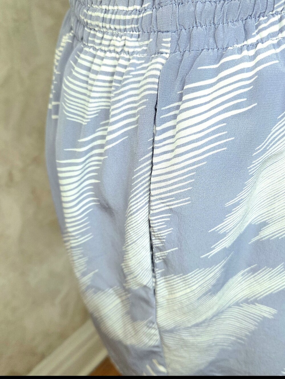 Robert Rodriguez Silk One Shoulder Dress Size 6 Blue White Ruffle Resort Vacatio - Picture 8 of 15